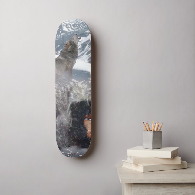 Skateboard L'esprit autochtone en Alaska (Art mural)