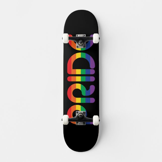 Skateboard Lettres de ballon Rainbow Pride (Recto)