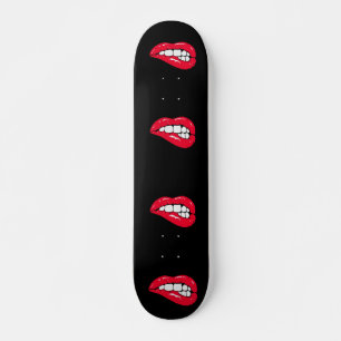 Skateboard Lèvres de cerisier chaudes Lèvres de la Perle noir