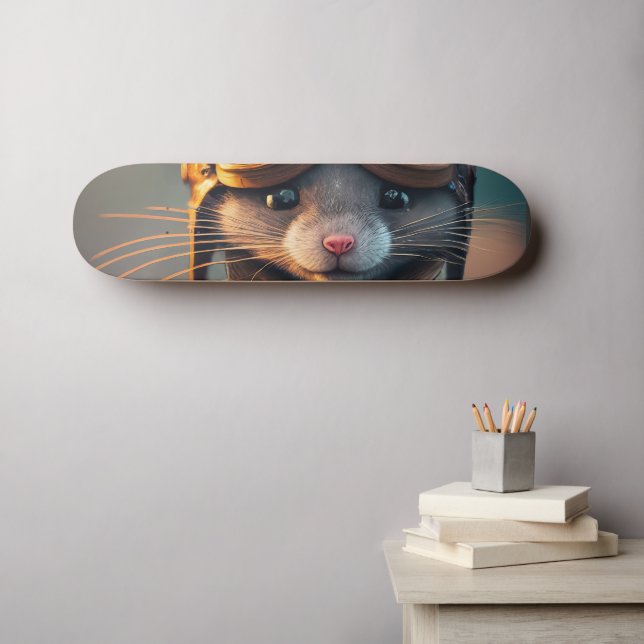 Skateboard L'explorateur de la montée en puissance (Art mural (Horz))
