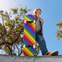 LGBT Pride Diagonal Rainbow Stripe Motif
