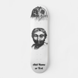 Skateboard L'Homme Chouette Drôle Eyes Effrayant Ajouter un n
