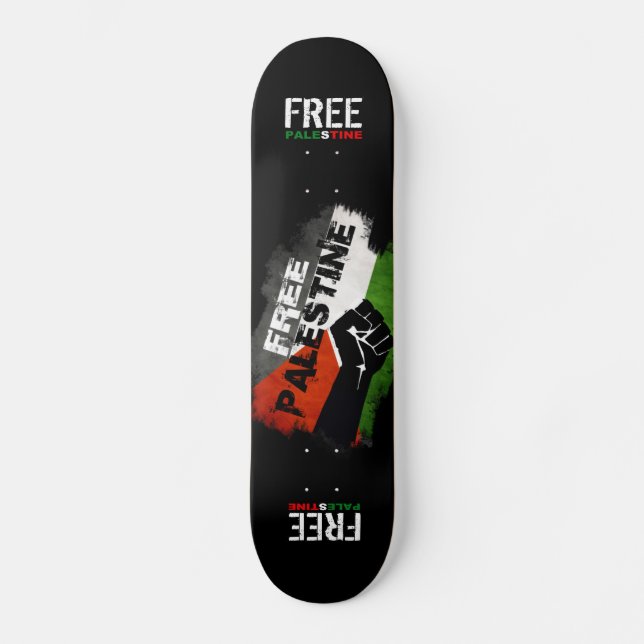 Skateboard Libérer la Palestine (Recto)
