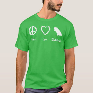 Skateboard Liebe retro T-Shirt
