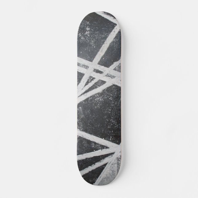 Skateboard Lignes blanches graffiti d'extrémité (Recto)