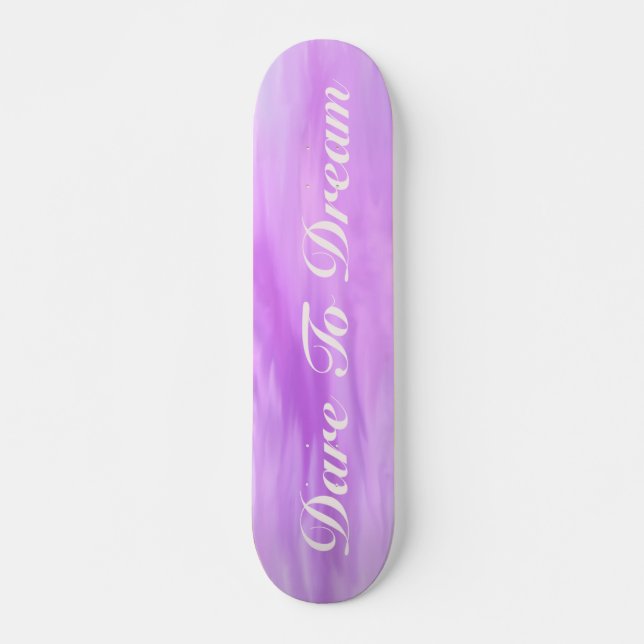 Skateboard Lila Dare to Dream (Vorne)