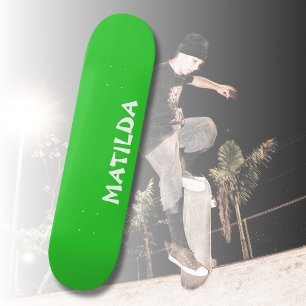 Skateboard Lime Vert Nom moderne   Style tendance