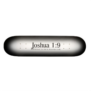 Skateboard Lisez le 1:9 de Joshua de bible