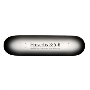 Skateboard Lisez le 3:5 de proverbes de bible - 6