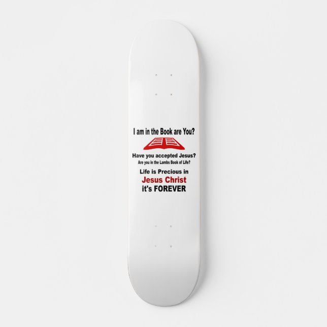 Skateboard Livre d'agneaux de vie (Devant)