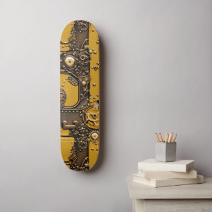 Skateboard Livre de vapeur Jaune industriel