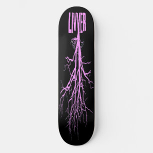 Skateboard livver pink n black sk8