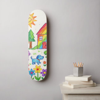 Skateboard L'oeuvre d'art de votre enfant unique et personnal