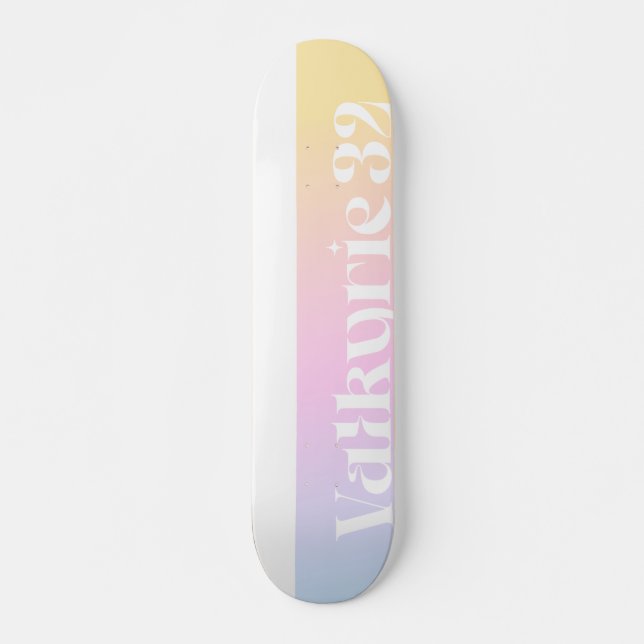 Skateboard Logo Creamsicle Sunset (Devant)