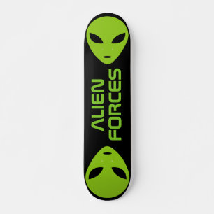 Skateboard Logo de tête d'alien vert tablette personnalisée