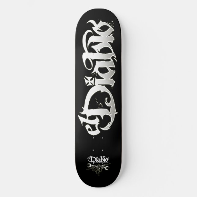 Skateboard Logo original ; Le Diable Magazine | Skate Deck (Recto)