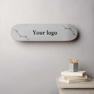 Skateboard Logo personnalisé simple et élégant ici société