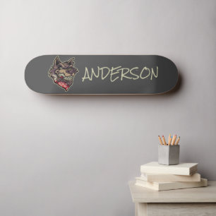 Skateboard Loup personnalisé