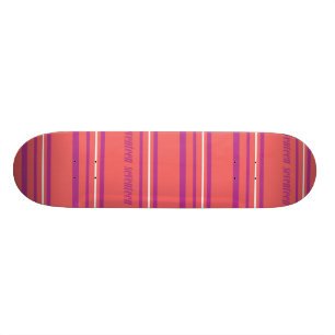 Skateboard Lt mince Pink de rayures
