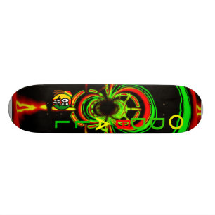 Skateboard Lueur de Rasta