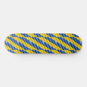 Skateboard L'Ukraine bleue et jaune inspire la paix anti-guer