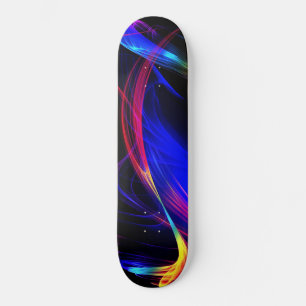 Skateboard Lumières colorées Abstraites -