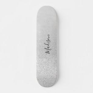 Skateboard Lumières de Parties scintillant d'argent personna