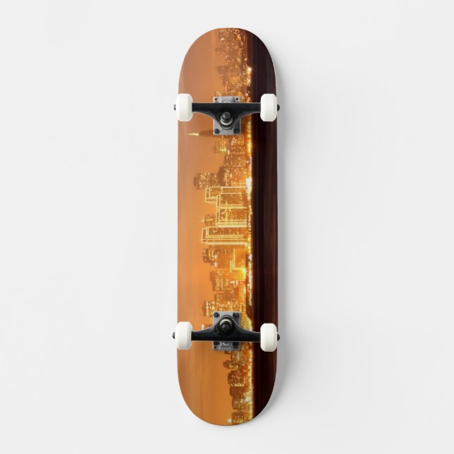 Skateboard Lune plaçant au-dessus de San Francisco décembre (Recto)