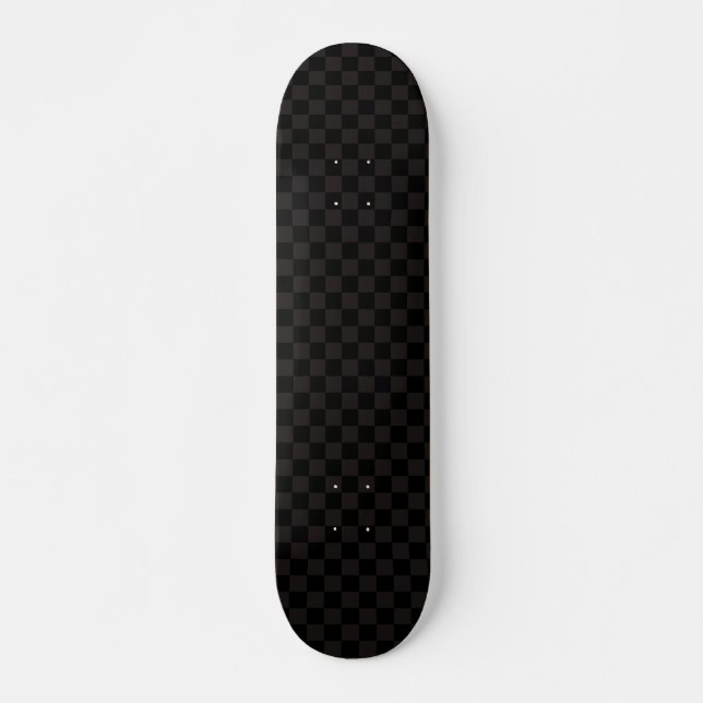 Skateboard Luxe Brown/Noir À damiers (Devant)
