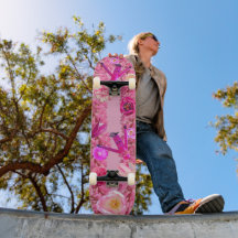 Ma planche à roulettes rose