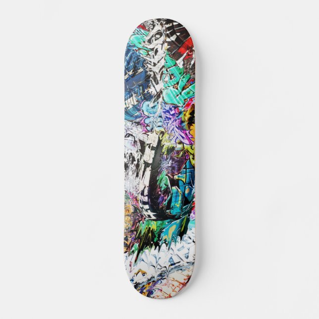 Skateboard Mâche de graffiti (Recto)