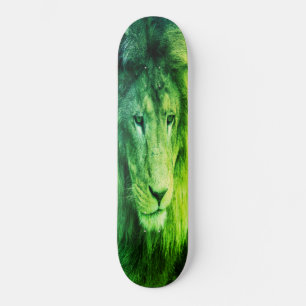 Skateboard mächtig GREEN LION