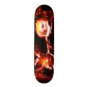 Skateboard Madame peinte par étoile