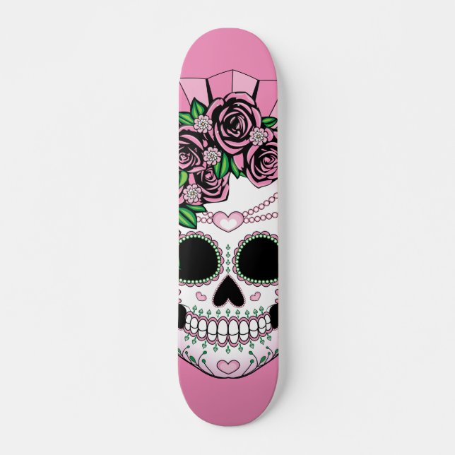 Skateboard Madame Sugar Skull (Devant)