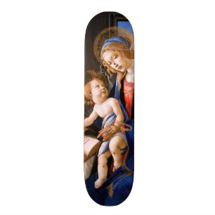 Skateboard Madonna enseigne à l'enfant Jesus Sandro Botticell