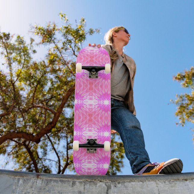 Skateboard Magnifique Cool Parfait Rose Parkly (Extérieur 1)