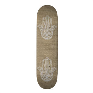 Skateboard Main de HAMSA d'amulette de symbole de Fatima