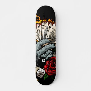Skateboard Main Des Cartes