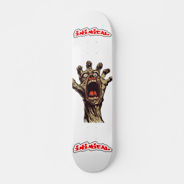Skateboard Mains à hurler inimiques (Devant)