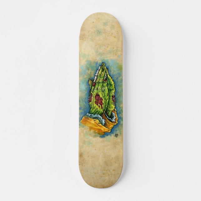 SKATEBOARD MAINS DE PRIÈRE DE ZOMBI (Devant)