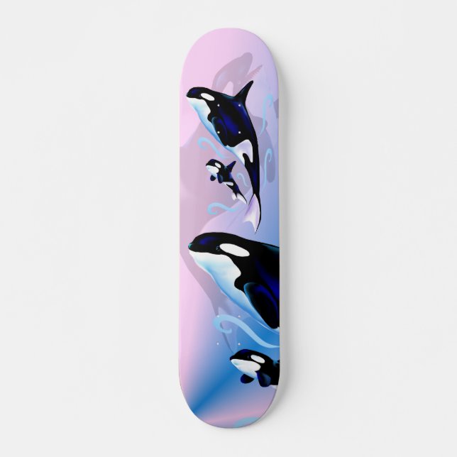 Skateboard Maman d'orque et planche à roulettes de bébé (Devant)