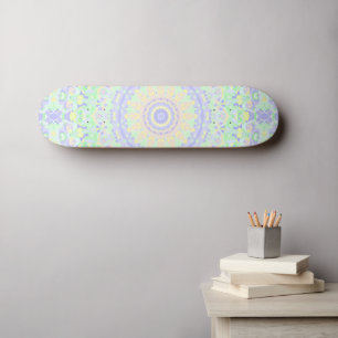 Skateboard Mandala coloré