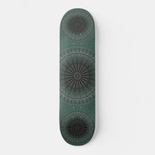Skateboard Mandala Turquoise foncé