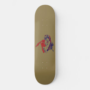 Skateboard Manga américain Neko Catgirl Kawaii Anime