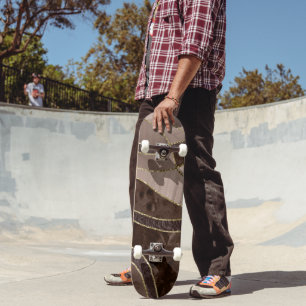 Skateboard Marbre Agate Or Glam 4 - paysage