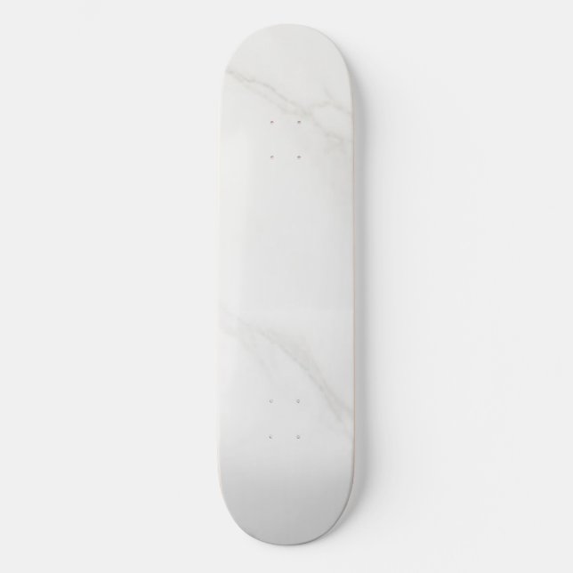 Skateboard Marbre Blanc  (Recto)