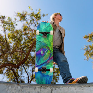 Skateboard Marbre fluide personnalisé Symphonie