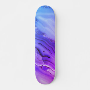 Skateboard Marbre violet exotique