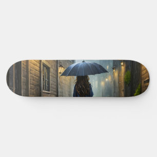 Skateboard Marcher sous la pluie