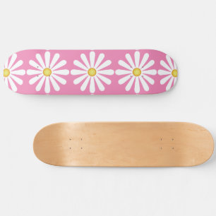 Skateboard Marguerites roses